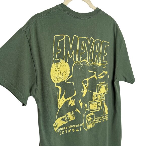 Empyre Graphic T-Shirt Olive Green Short Sleeve, M - Picture 5 of 7